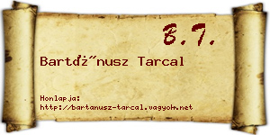 Bartánusz Tarcal névjegykártya